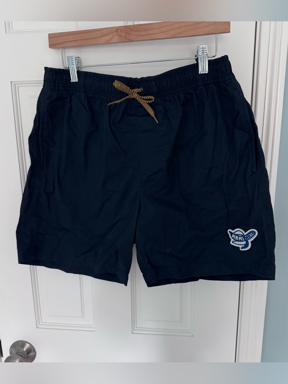 Mami Wata - Black Mamba Slim-Fit Mid-Length Swim Shorts trunks- navy 36 L